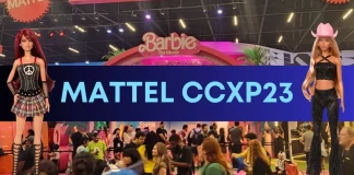 Mattel na CCXP23 com seu estande temático da Barbieland