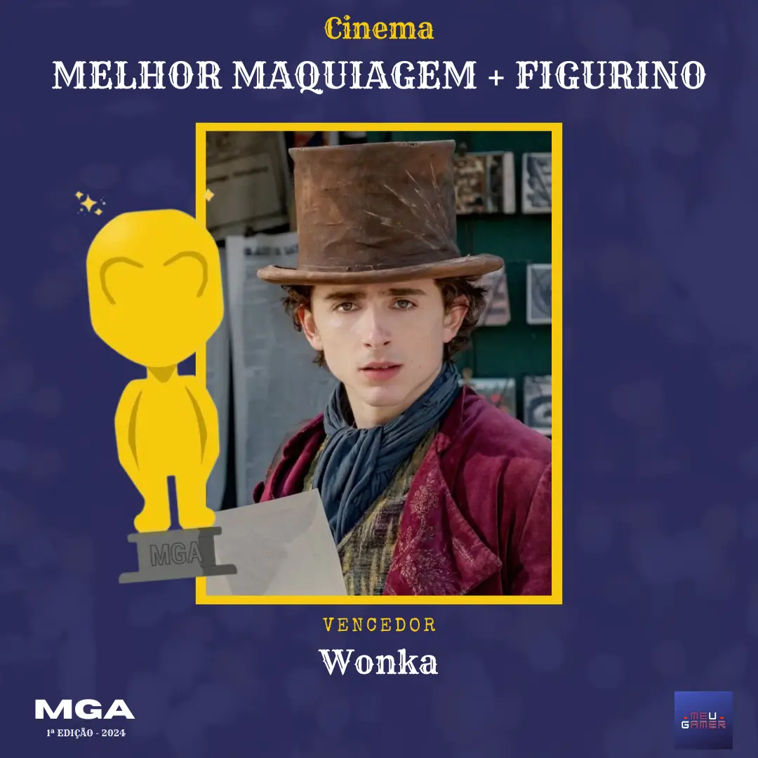 wonka melhor maquiagem e figurino meugamer awards