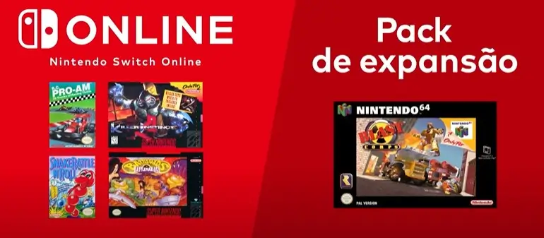 Clássicos da Rare chegando ao Nintendo Switch online