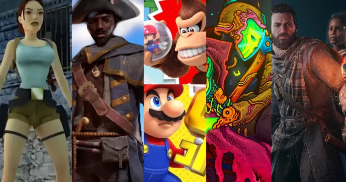 Os Lançamentos de jogos entre 11 e 17 de fevereiro de 2024, destaca clássicos como Mario e Donkey Kong, Tomb Raider e mais.