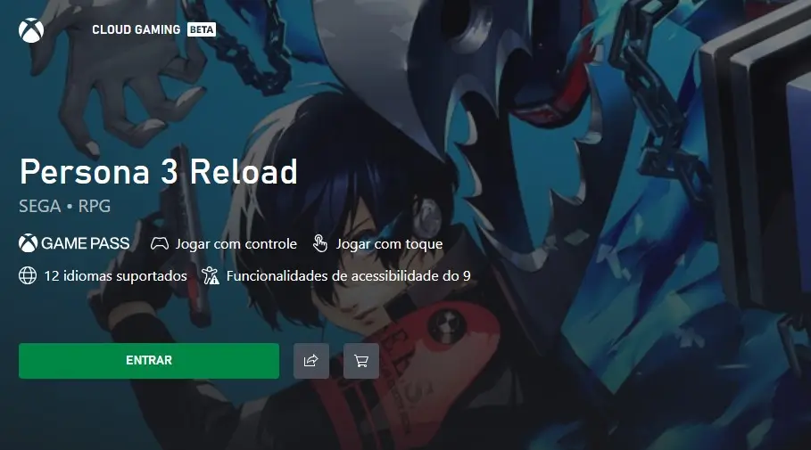 persona 3 reload celular game pass