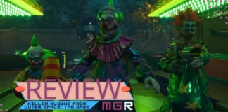 Análise de Killer Klowns from Outer Space: The Game, jogo multiplayer inspirado nos filmes trash de terror dos anos 80.