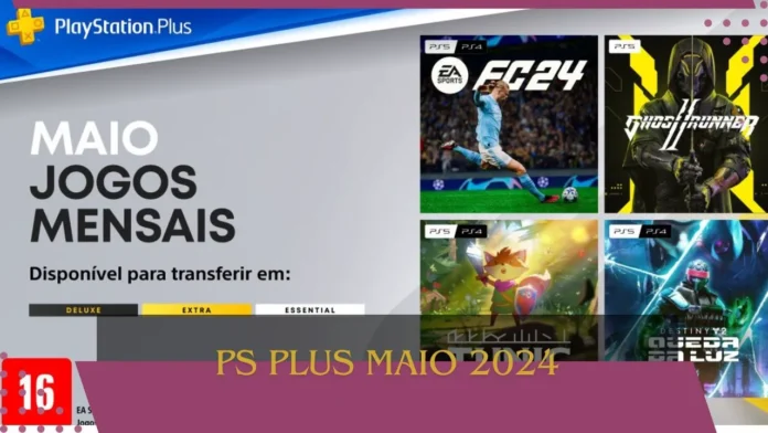 Saiu os jogos da PS Plus de maio de 2024 com diversas novidades