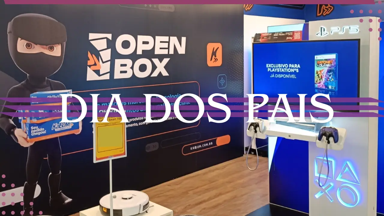 Dia dos Pais: KaBuM! promove ação em loja física com PS5 a 100% de desconto e diversas atrações para os visitantes