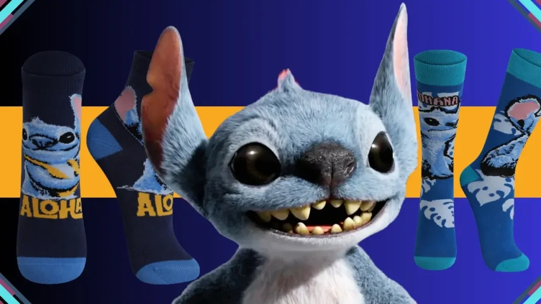 Imagem das meias lupo do Stitch confira