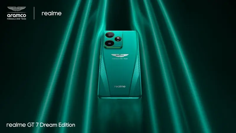realme lança GT 7 Series com parceria da Aston Martin e IA do Google em Paris 2 GT 7 Dream Edition — imagem reprodução