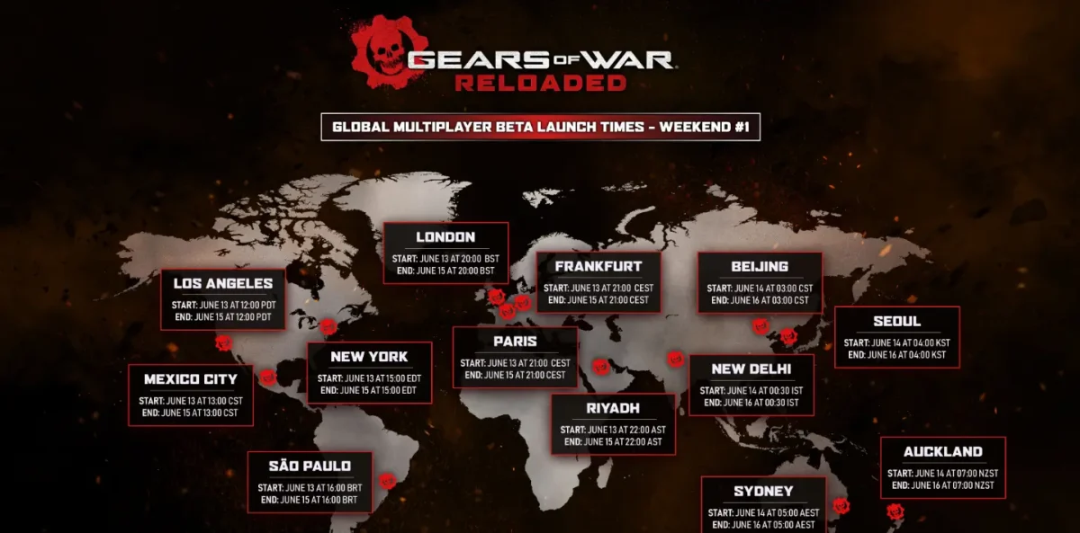 Gears of War: Reloaded — Sexta-feira 13 marca início do beta multiplayer 1 gears of war reloaded remaster beta multiplayer mapa oficial horario