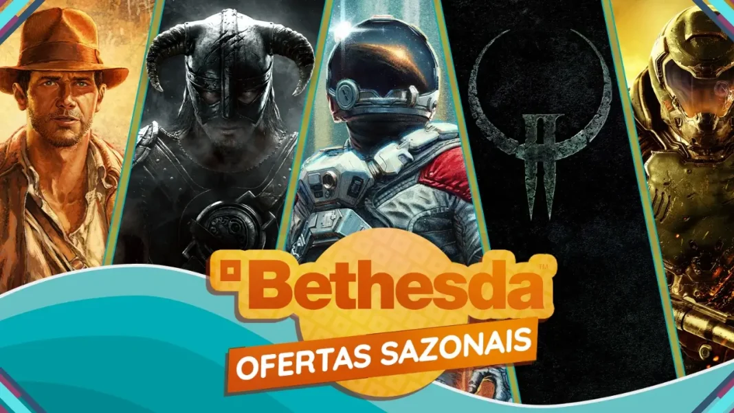 Jogos da Bethesda com até 80% off na Promoção de Férias do Steam.