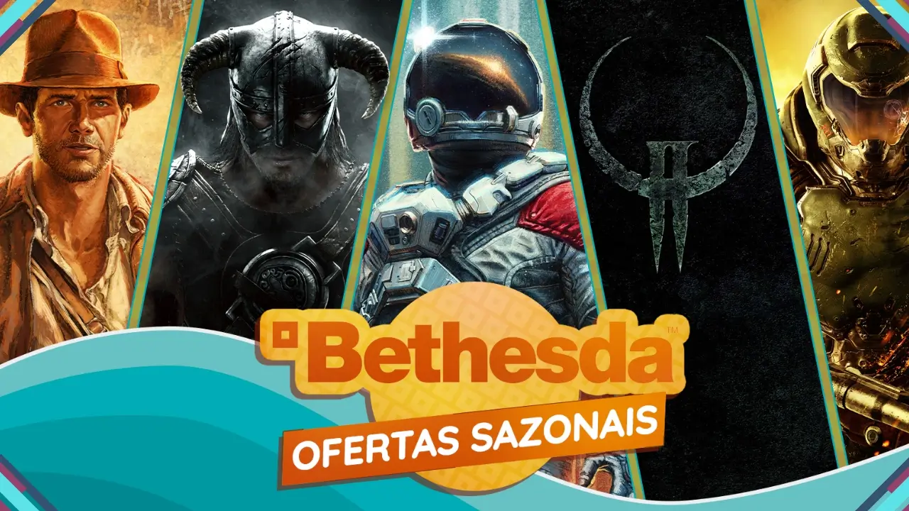 Jogos da Bethesda com até 80% off na Promoção de Férias do Steam.