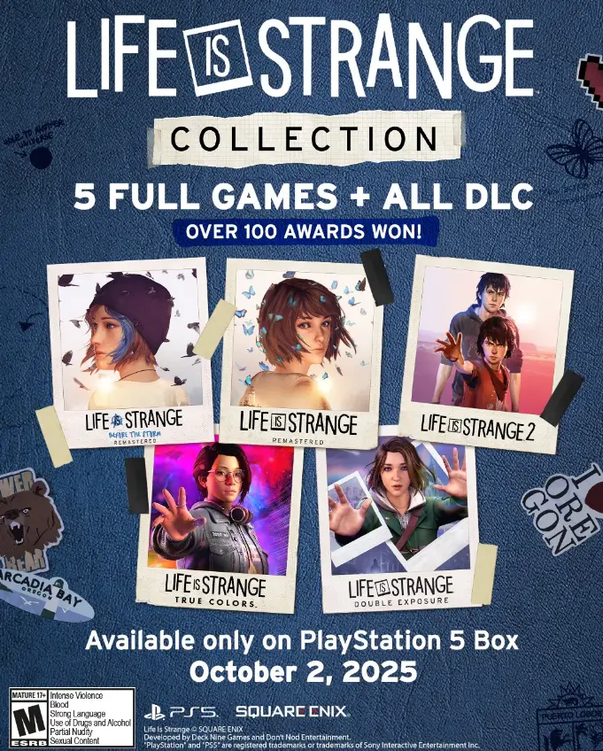 Coletânea completa com todos os jogos de Life Is Strange será lançada em 2 de outubro no Playstation 5 1 coletanea life is strange ps5 2025 detalhes