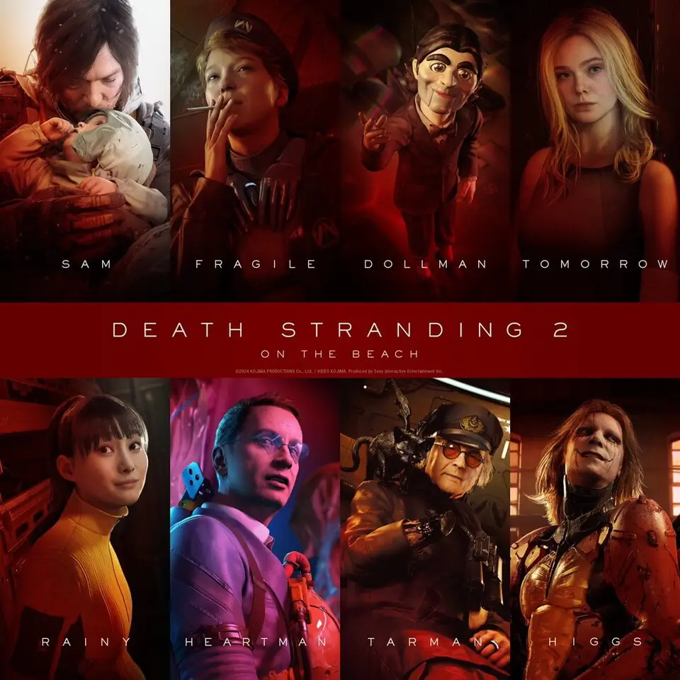 death stranding 2 on the beach elenco jogo detalhes