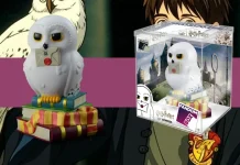 A imagerm representa o colecionável da Coruja de Harry Potter