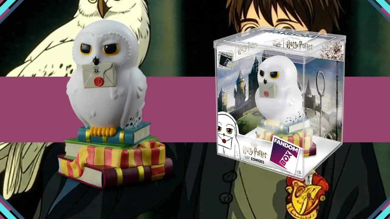 A imagerm representa o colecionável da Coruja de Harry Potter