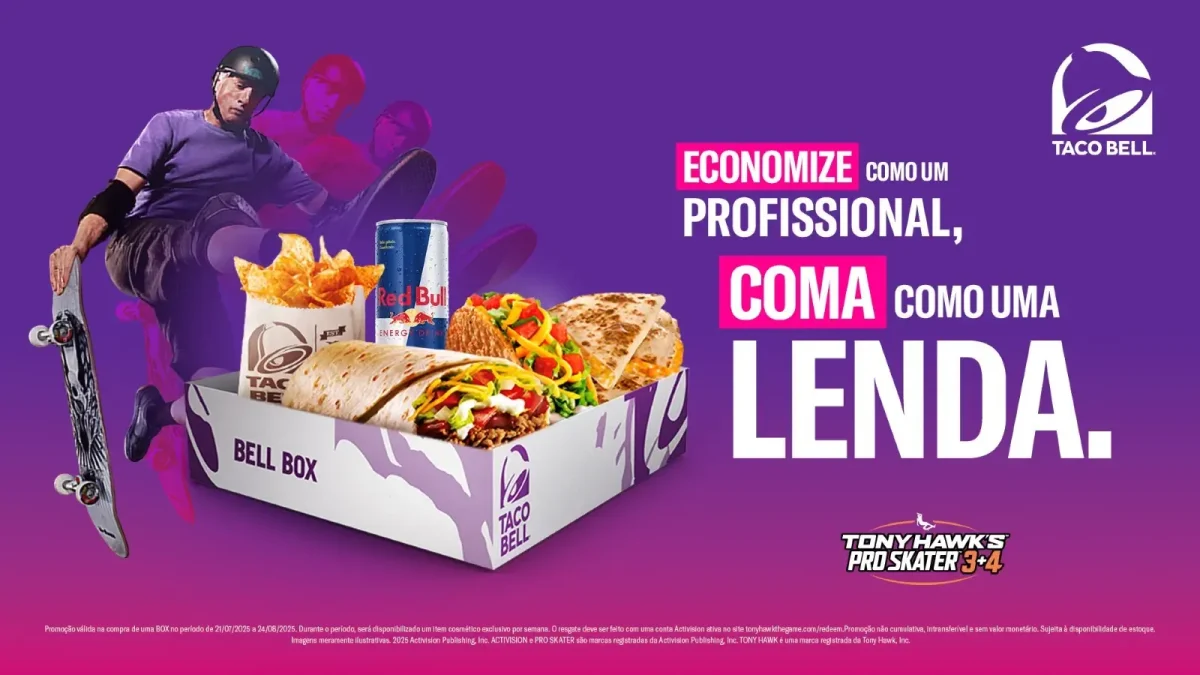Taco Bell e Tony Hawk’s Pro Skater 3 + 4: saiba como conseguir itens exclusivos no jogo 1 taco bell tony hawks pro skater 3 4 skins exclusivas detalhes