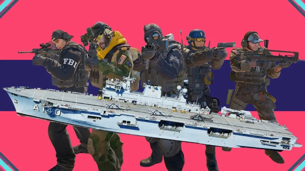 A imagem exibe personagens do jogo de CS2.