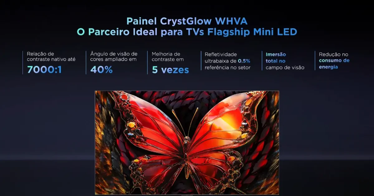 TCL Lança TV C8K com Tecnologia QD-Mini LED e ZeroBorder no Brasil 1 tcl zero border televisao smart 98 polegadas inches tamanho