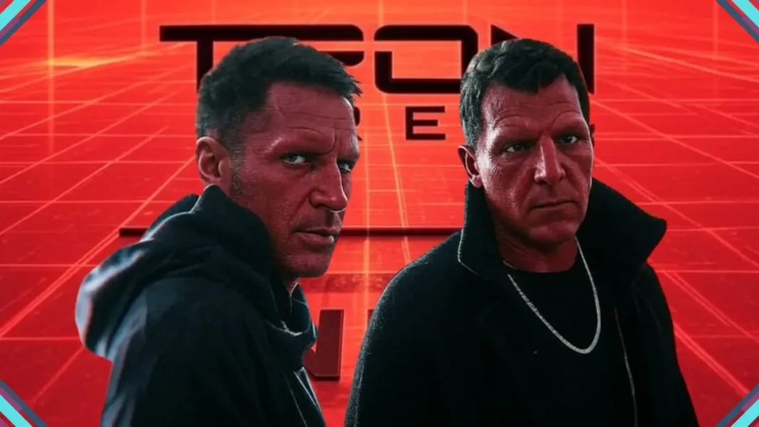 Imagem para as faixas musicais de Tron: Ares por Nine Inch Nails