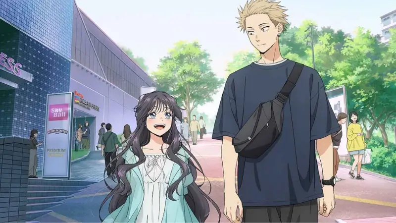 Primeiras impressões: The Fragrant Flower Blooms With Dignity 1 Divulgação — cena entre Rintaro e Kaoruko no anime Kaoru Hana wa Rin to Saku — Créditos: CloverWorks.