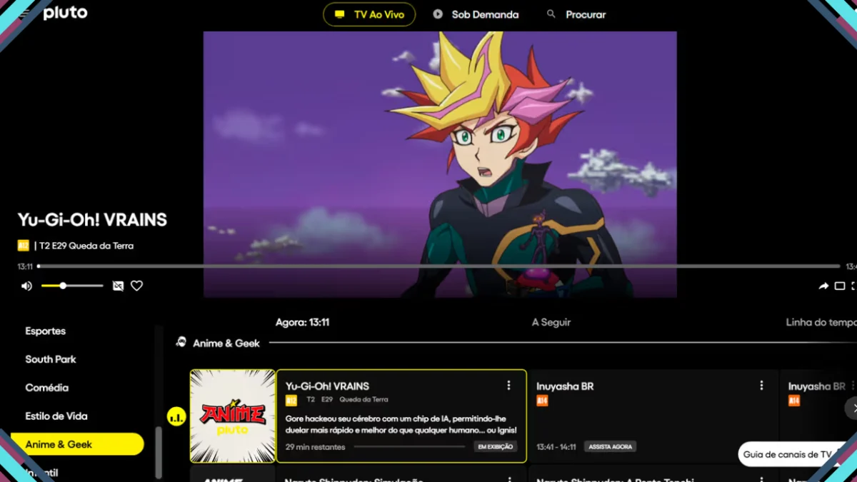 Yu-Gi-Oh! VRAINS | 2ª temporada está disponível na Pluto TV