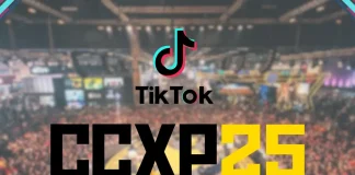 Lounge Creators by TikTok na CCXP25 com influenciadores produzindo conteúdo de cultura pop