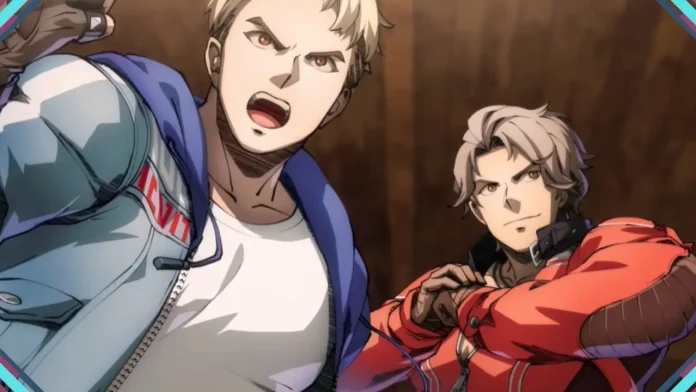 A imagem exibe Billy Lee e Jimmy Lee em cena de abertura do jogo Double Dragon Revive