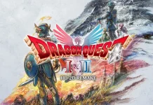 Arte promocional mostra o herói de Dragon Quest enfrentando criaturas em paisagens nostálgicas.