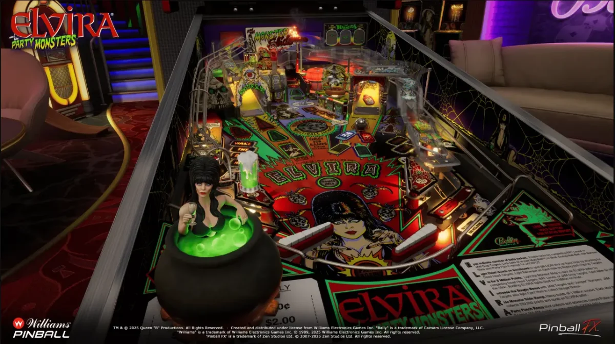 Zen Studios lança DLCs de Elvira no Pinball FX 2 elvira pinball scared stiff 001