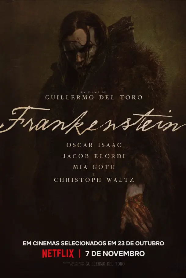 frankenstein trailer poster filme poster oficial 2025
