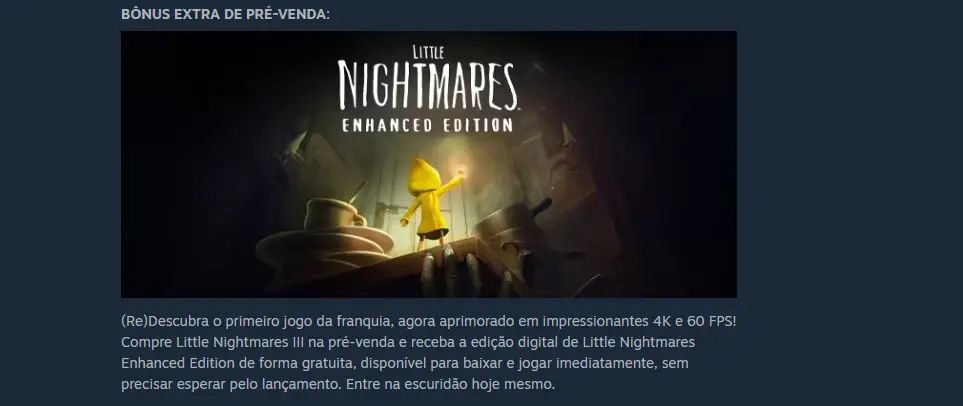 little nightmares enhanced edition detalhes jogo gratis
