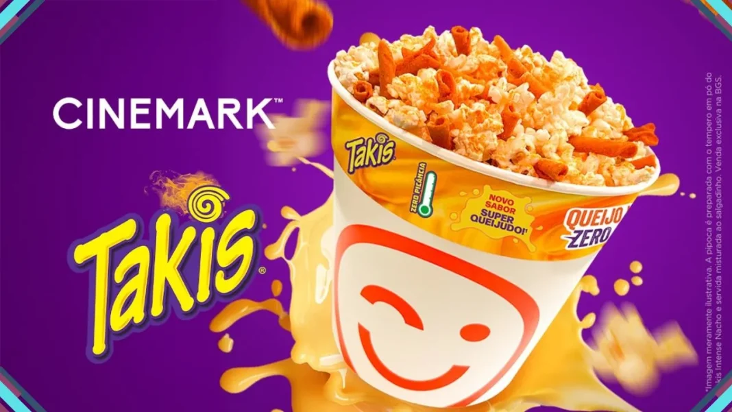 Pipoca Takis Intense Nacho, a collab exclusiva de Takis e Cinemark para a BGS 25
