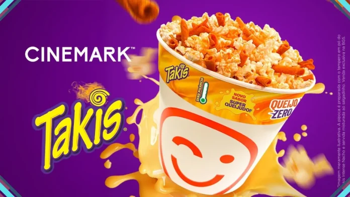 Pipoca Takis Intense Nacho, a collab exclusiva de Takis e Cinemark para a BGS 25