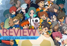 Capa oficial de Inazuma Eleven Victory Road mostrando os protagonistas do jogo