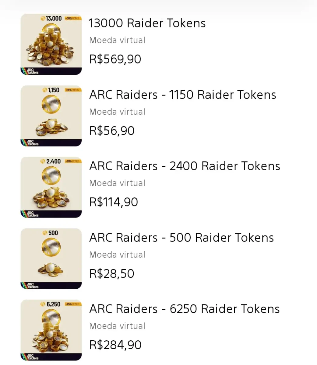 ARC Raiders e os valores dos Raider Tokens no jogo