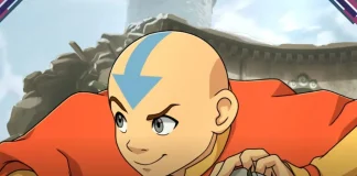 Cena promocional de Avatar Legends The Fighting Game com personagens da franquia em pose de combate.