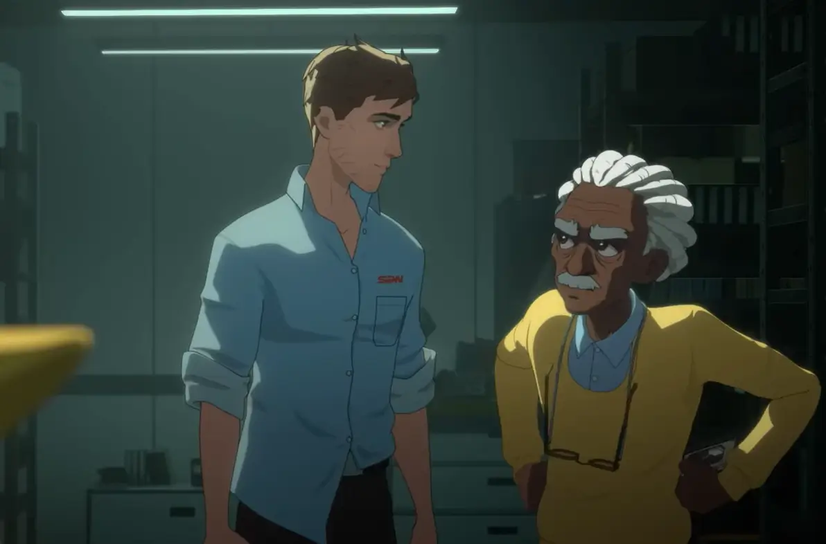 Chase: o herói que envelheceu para salvar o mundo em Dispatch 2 chace track star robert robertson mecha man dispatch friends 002