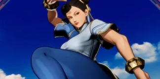 Chun-Li em pose de combate em Fatal Fury: City of the Wolves