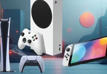 Consoles PS5, Xbox Series e Nintendo Switch lado a lado, representando as ofertas da Black Friday 2025.