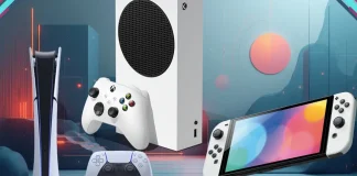 Consoles PS5, Xbox Series e Nintendo Switch lado a lado, representando as ofertas da Black Friday 2025.
