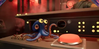 Polvo azul de Darwin’s Paradox explora laboratório da Ufood Inc. em novo jogo da Konami.