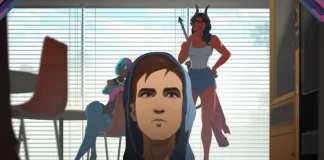 Robert Robertson em cena dos episódios 5 e 6 de Dispatch, preparado para liderar sua equipe em uma nova missão.