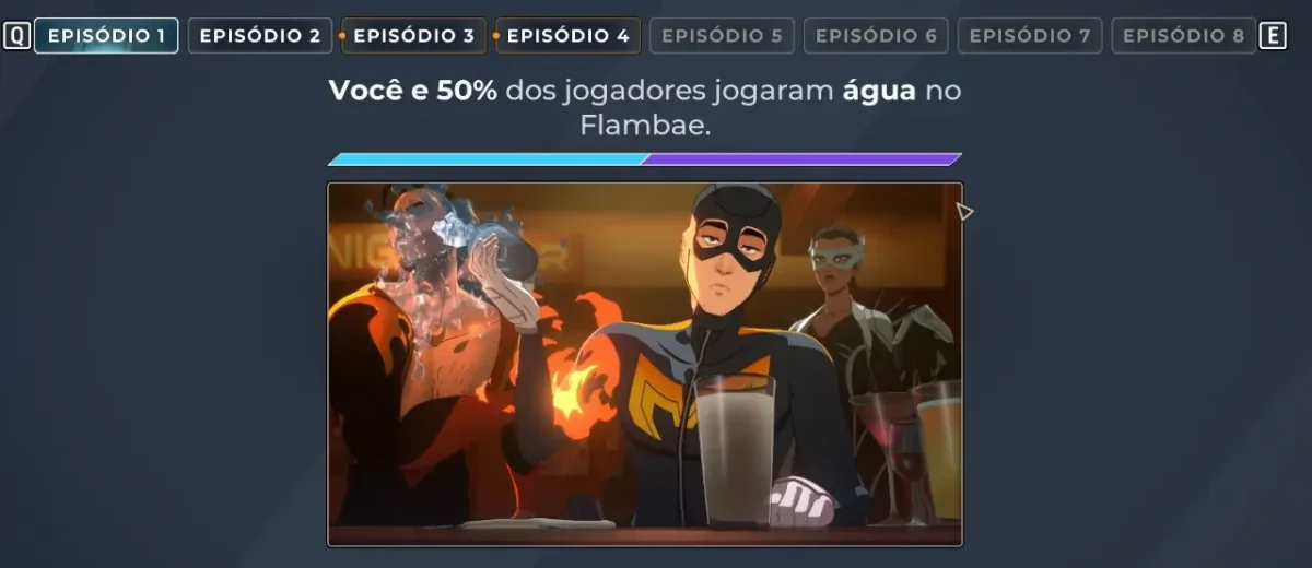 É possível jogar episódios avançados de Dispatch, mas suas escolhas anteriores são definidas aleatoriamente.