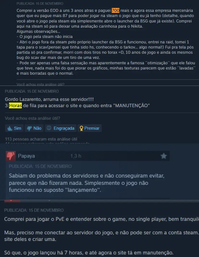 Escape from Tarkov: Servidores sobrecarregam em estreia no Steam 1 Filas e falhas irritam jogadores