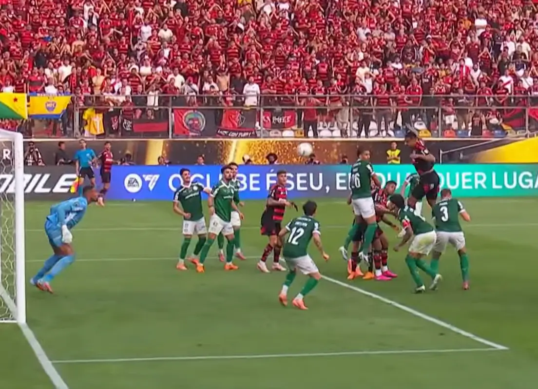 Gol de Danilo jogador do Flamengo na final da libertadores 2025