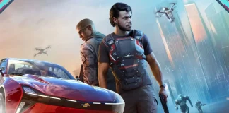 Imagem de MindsEye mostrando personagens e ambiente urbano do jogo gratuito que não conquistou o público