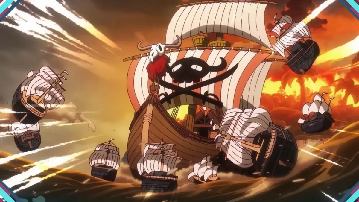 Prévia do episódio 1151 do anime de One Piece, cena das embarcações