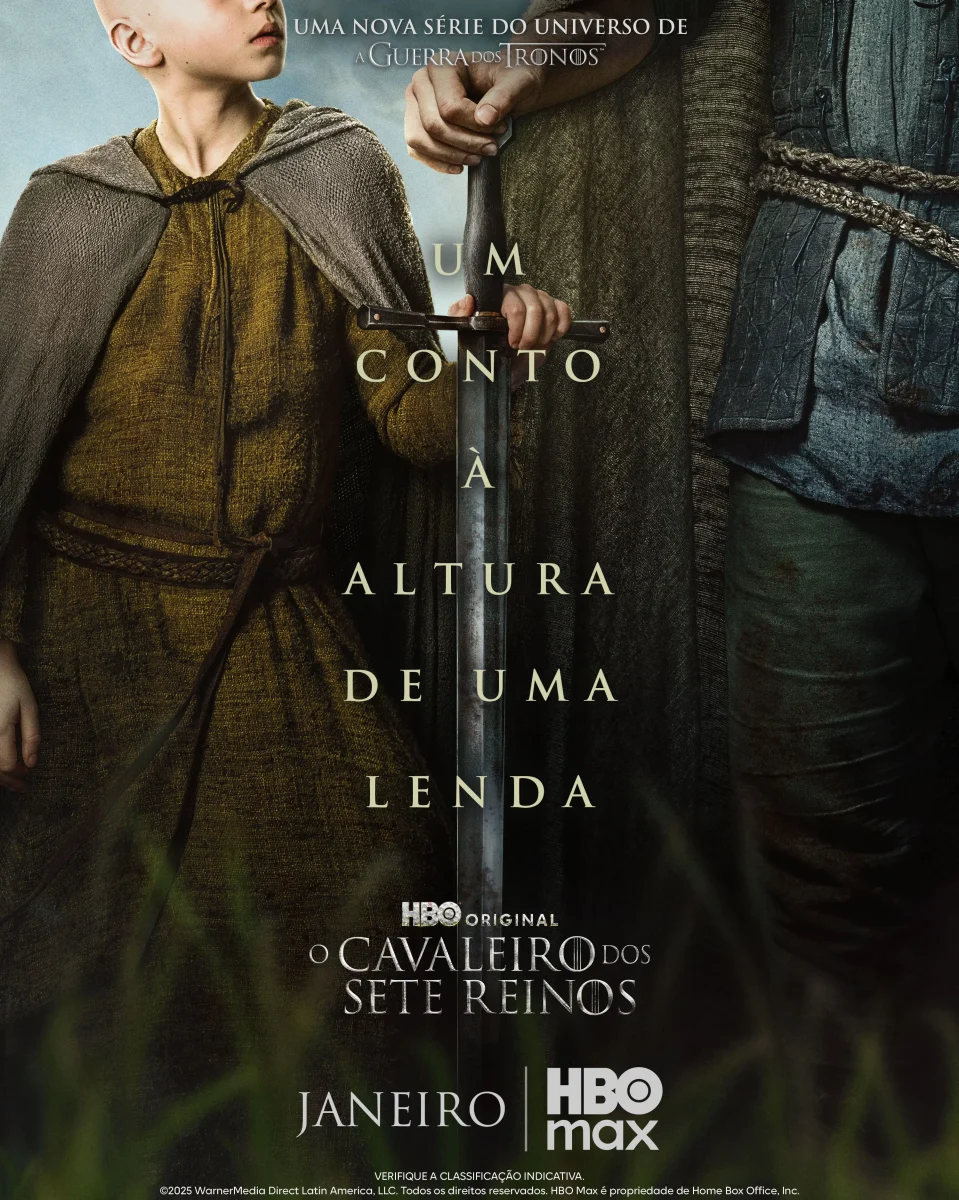 Poster oficial da série "O Cavaleiro dos Sete Reinos"
