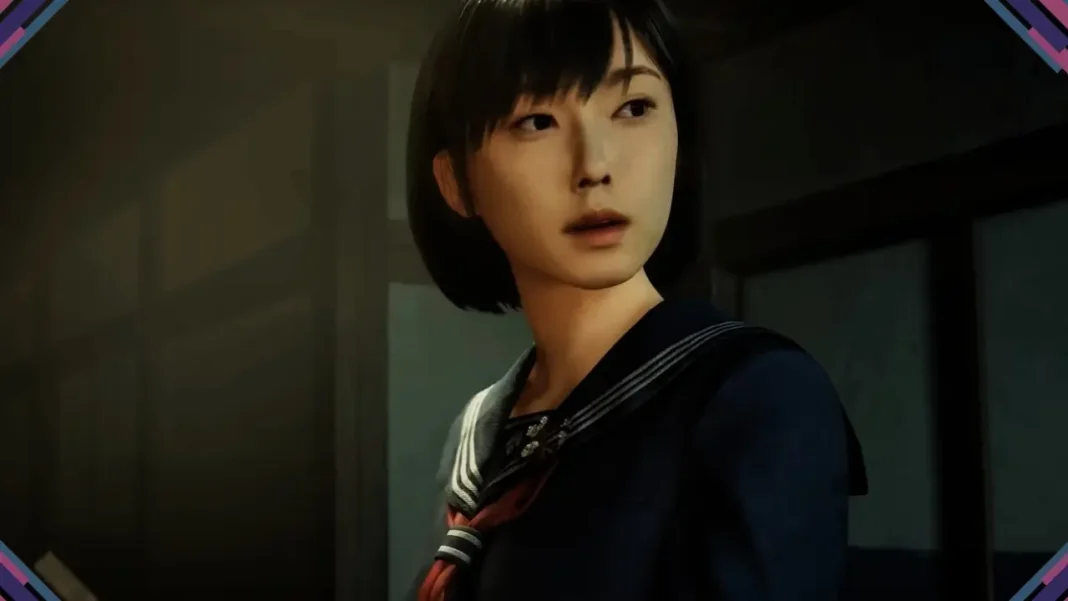 Protagonista de Silent Hill f em cena sombria, representando o jogo indicado ao The Game Awards 2025.