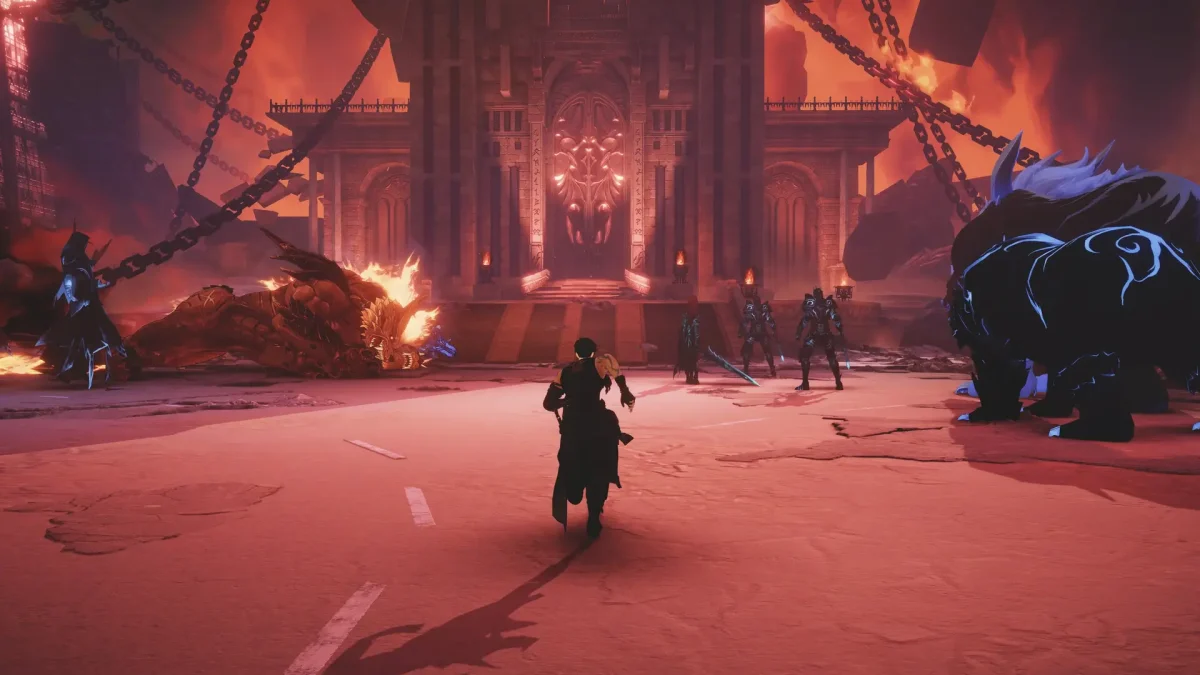 Cenário do mundo de Solo Leveling: ARISE OVERDRIV