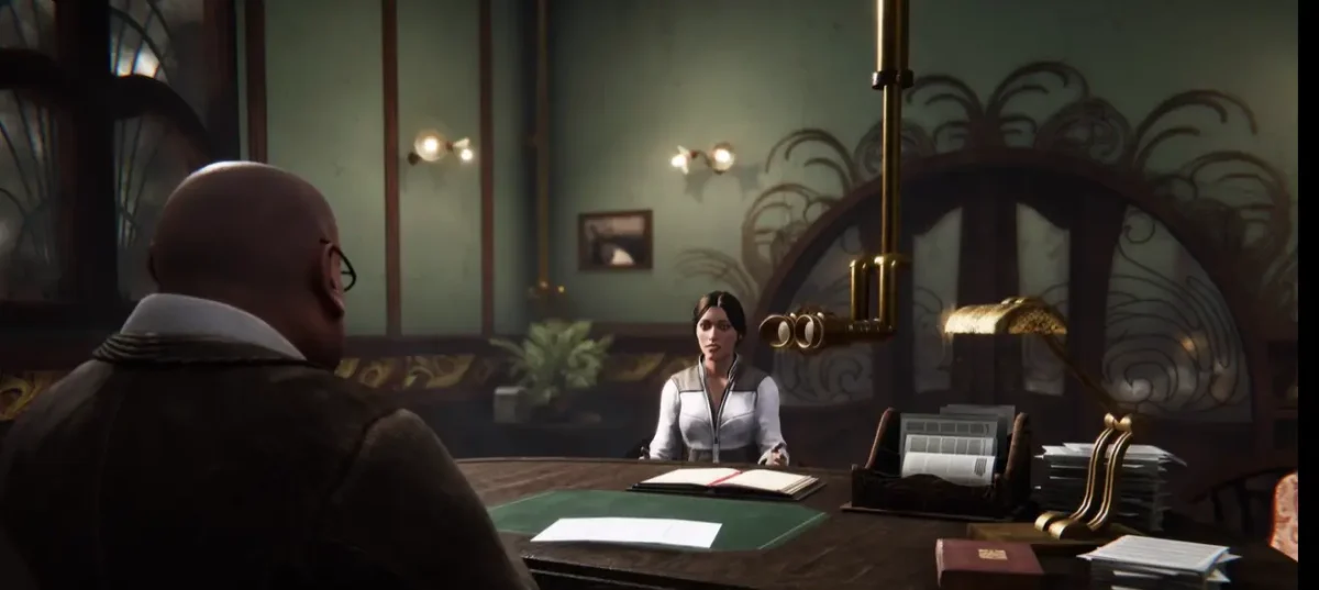 Syberia Remastered REVIEW - Uma Viagem Atemporal com Retoques Incompletos 2 Uma conversa profunda de Kate em Syberia Remastered