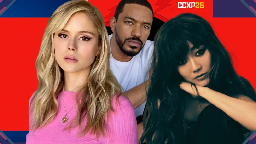 Elenco de The Boys: Erin Moriarty, Karen Fukuhara e Laz Alonso anunciados para o painel da CCXP25 do Prime Video